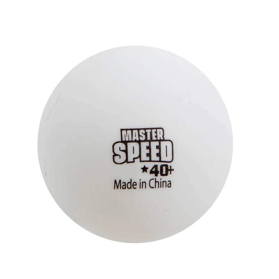 1-STAR MASTER SPEED PING PONG BALLS - BOX OF 100 - WHITE BALLS