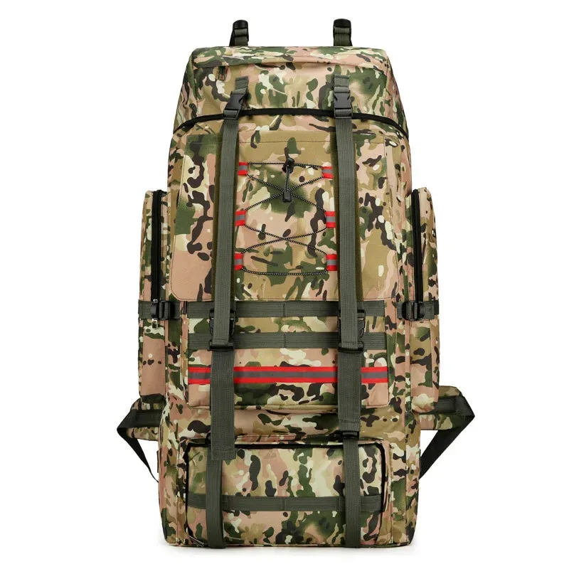 130L Hiking Camping Backpack Travel Large Luggage Bag Men Trekking Outdoor Sports Pack Molle Trekking Rucksack For Men Big Bag