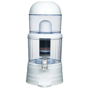 14L Benchtop 8-Stage Water Filter | Ceramic, Carbon, Mineral Stone & Silica Purifier