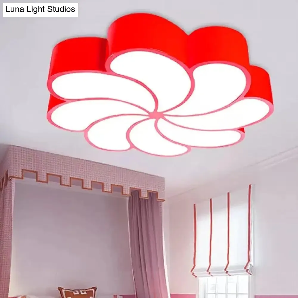 18"/22" Petal Flush Mount LED Ceiling Lamp in Vibrant Colors and Brightness Settings – Perfect for Bedrooms