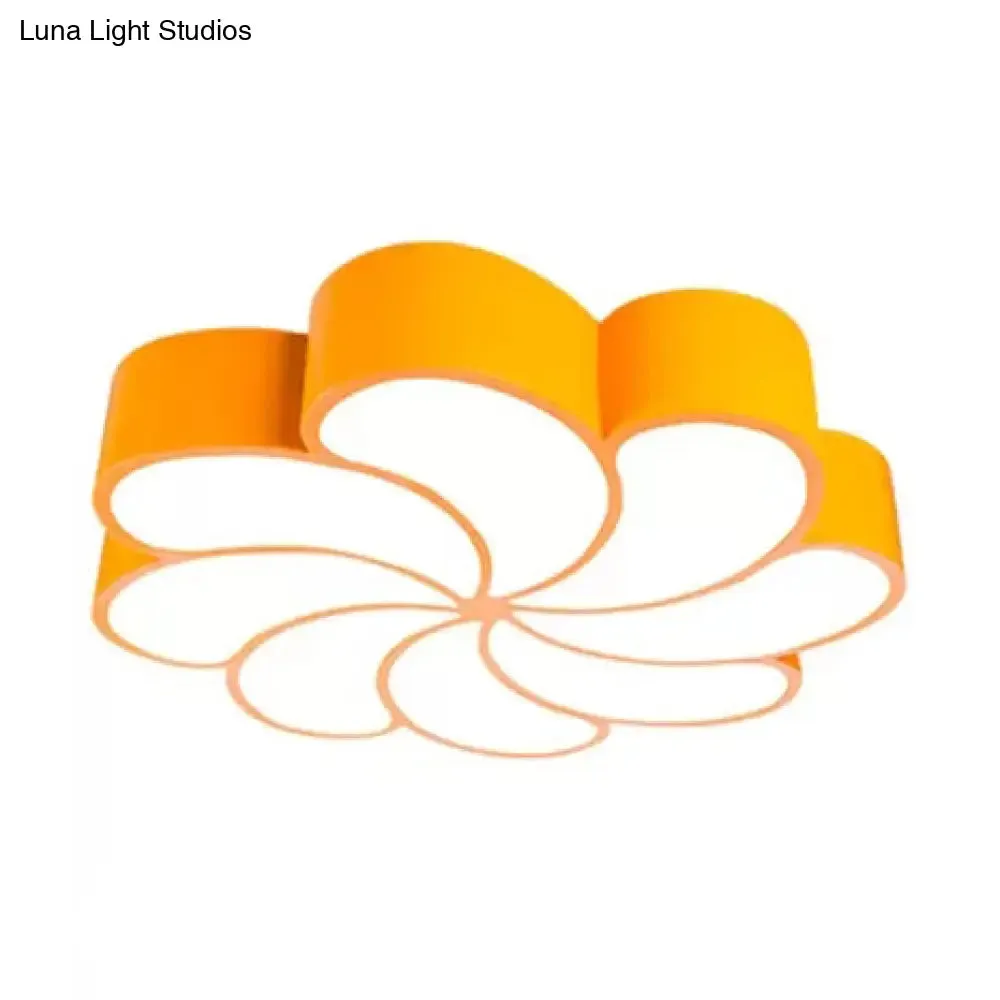 18"/22" Petal Flush Mount LED Ceiling Lamp in Vibrant Colors and Brightness Settings – Perfect for Bedrooms