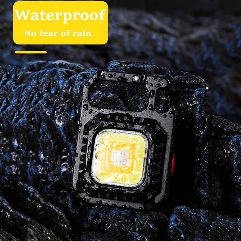 800LM Mini LED Flashlight USB C Rechargeable Keychain Light Multifunctional Work Light Outdoor Camping Lantern Fishing Torch