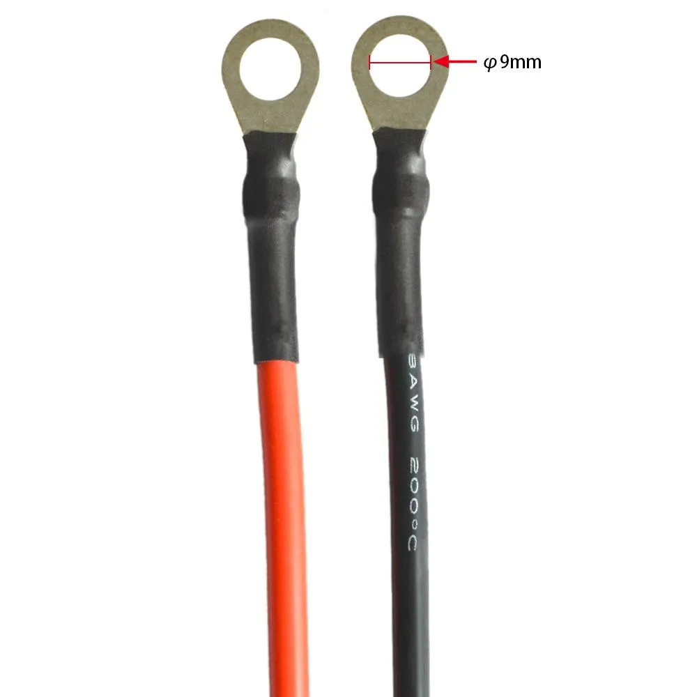 9ft 8AWG Anderson-Ring Cable by ACOPOWER
