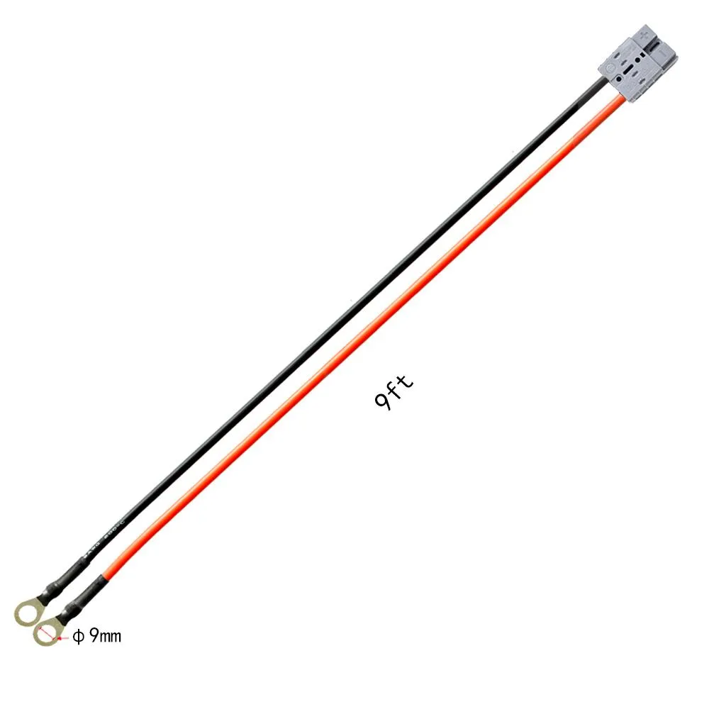 9ft 8AWG Anderson-Ring Cable by ACOPOWER