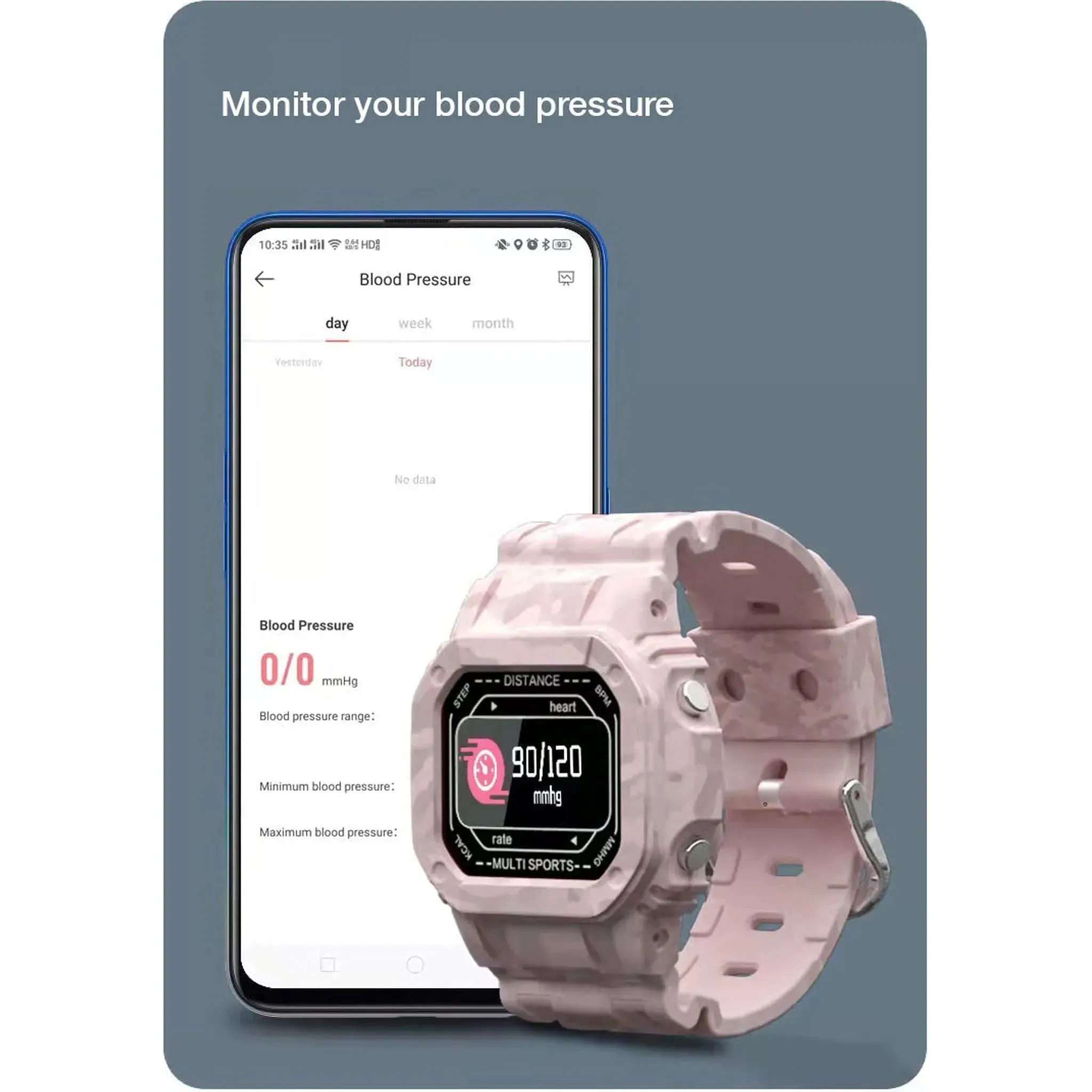 Cactus Watches | Nexus | Kids and Teens Smartwatch | Pink Camouflage