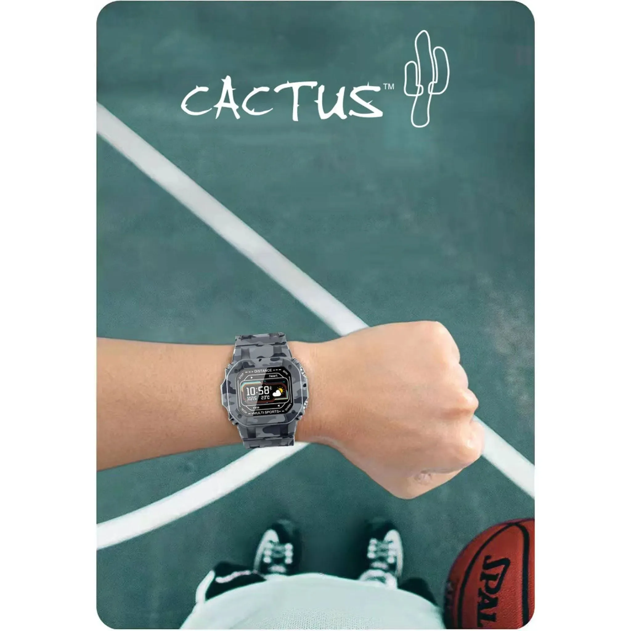 Cactus Watches | Nexus | Kids and Teens Smartwatch | Pink Camouflage