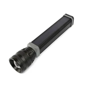 CRONY W562 Solar USB charging multi-function flashlight Telescopic focusing outdoor waterproof strong flashlight