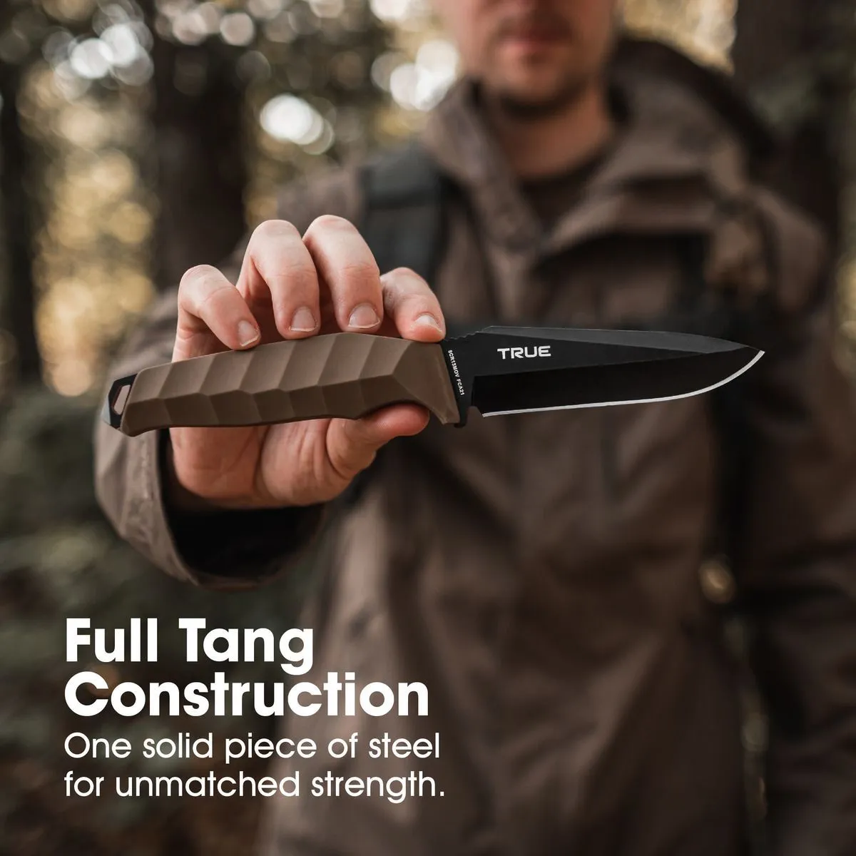 Drop Point Fixed Blade Knife, 4" Blade