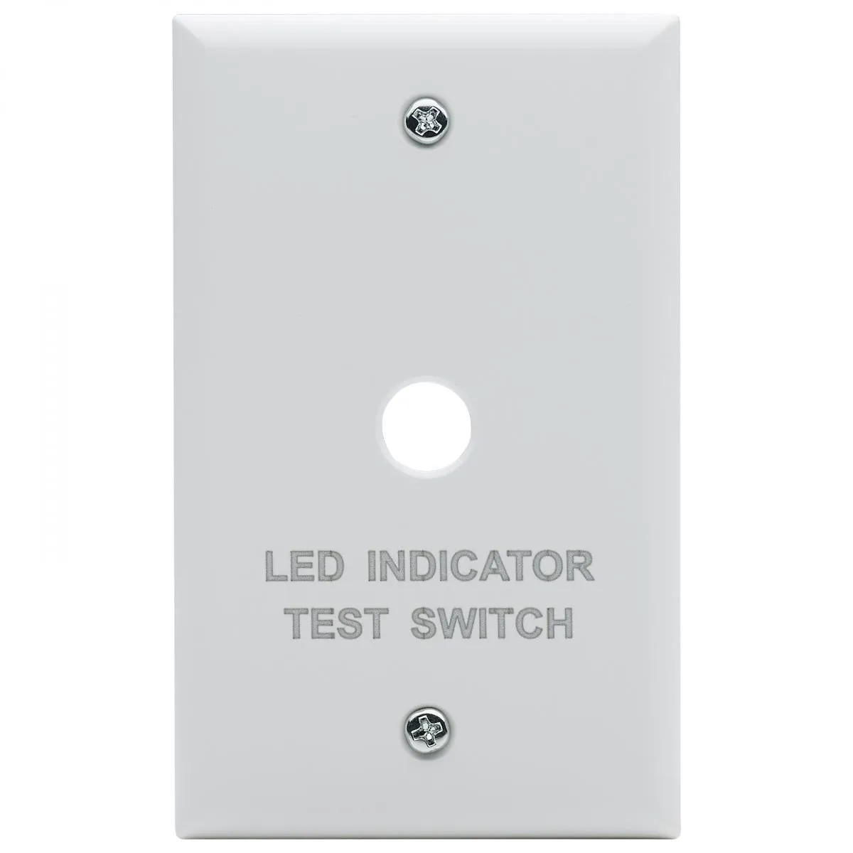 Emergency Remote Test Switch, Single Gang Plate, White Finish