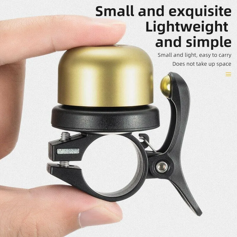 ESLNF Bicycle Bell Classical Stainless Bike Bell Loud Horn Cycling Handlebar Bell Portable Alarm Safety Bicycle Accessories