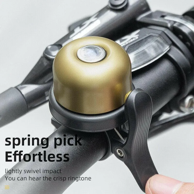 ESLNF Bicycle Bell Classical Stainless Bike Bell Loud Horn Cycling Handlebar Bell Portable Alarm Safety Bicycle Accessories