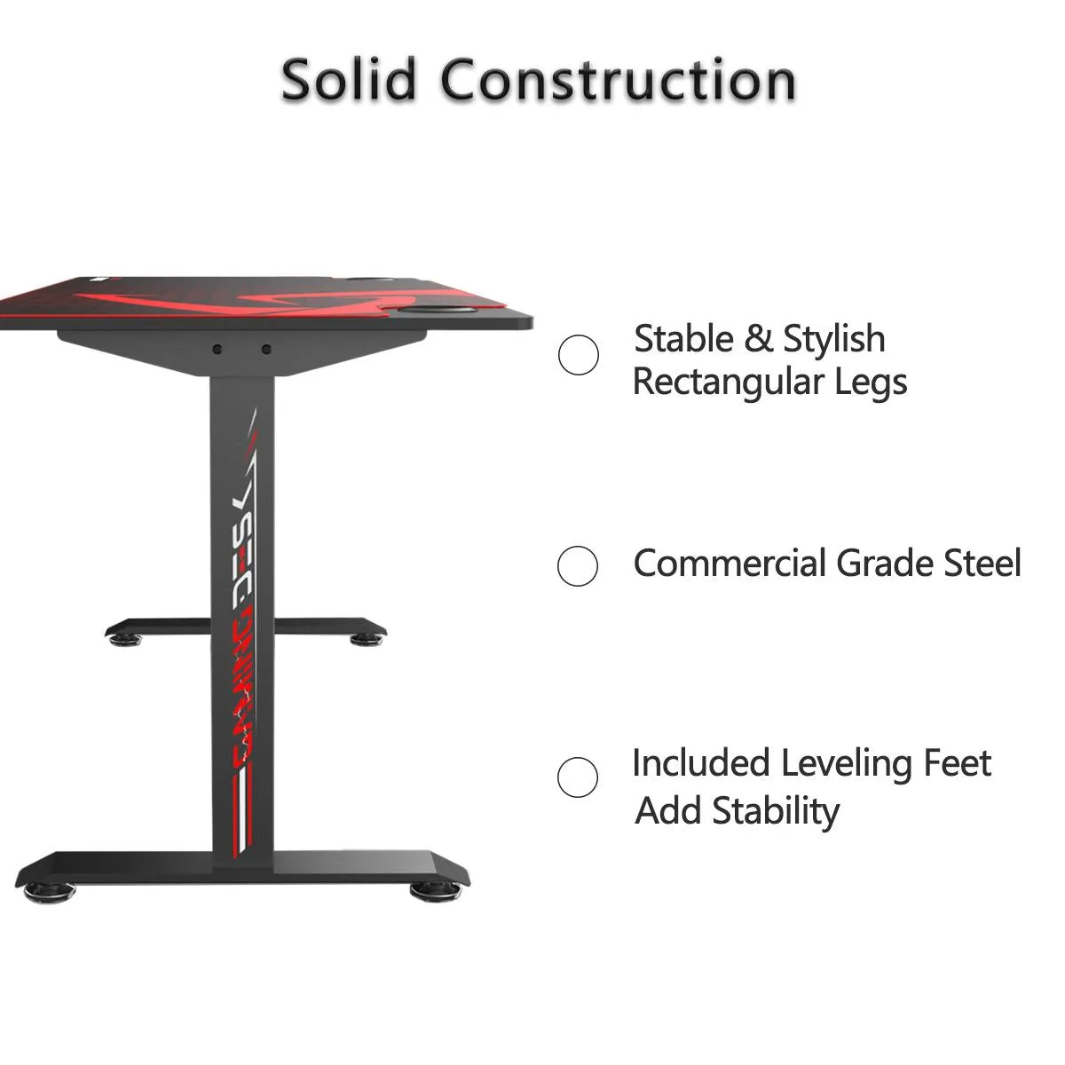Eureka Ergonomic I60-SLB Racing Gaming Desk