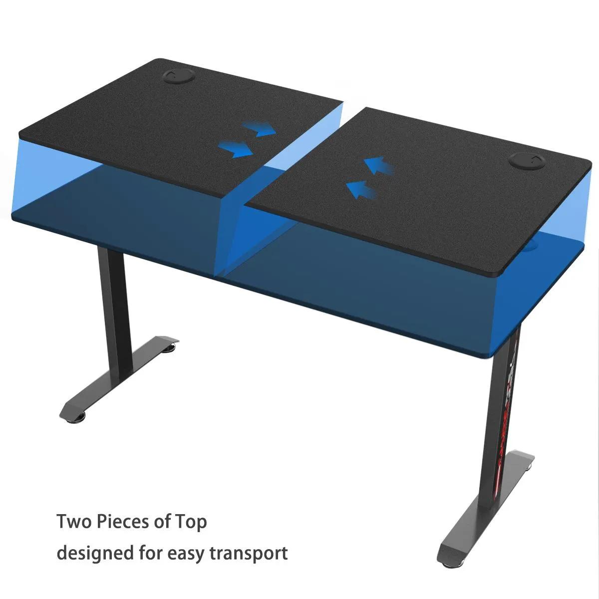 Eureka Ergonomic I60-SLB Racing Gaming Desk