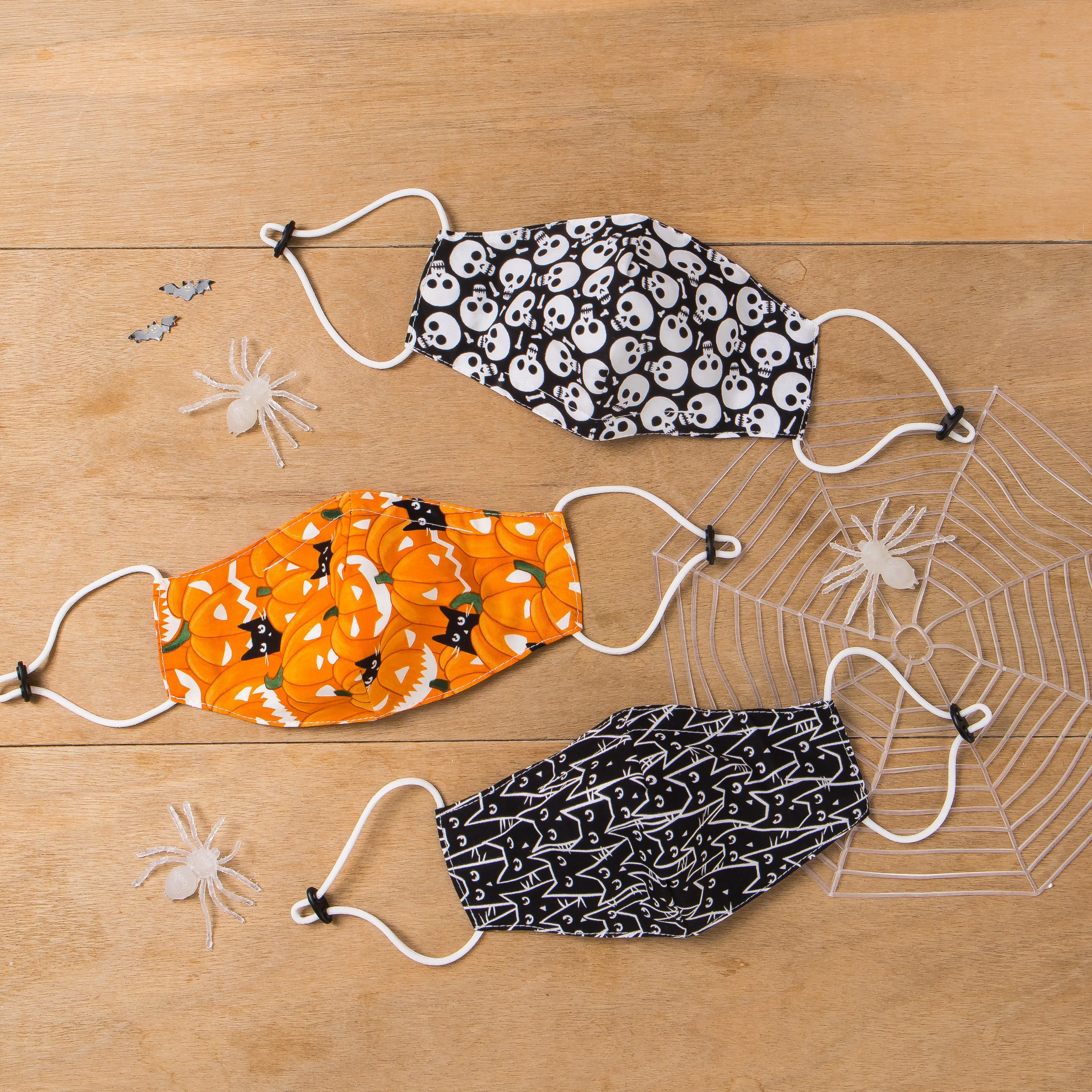 Halloween Reusable Cloth Mask [Set of 3]