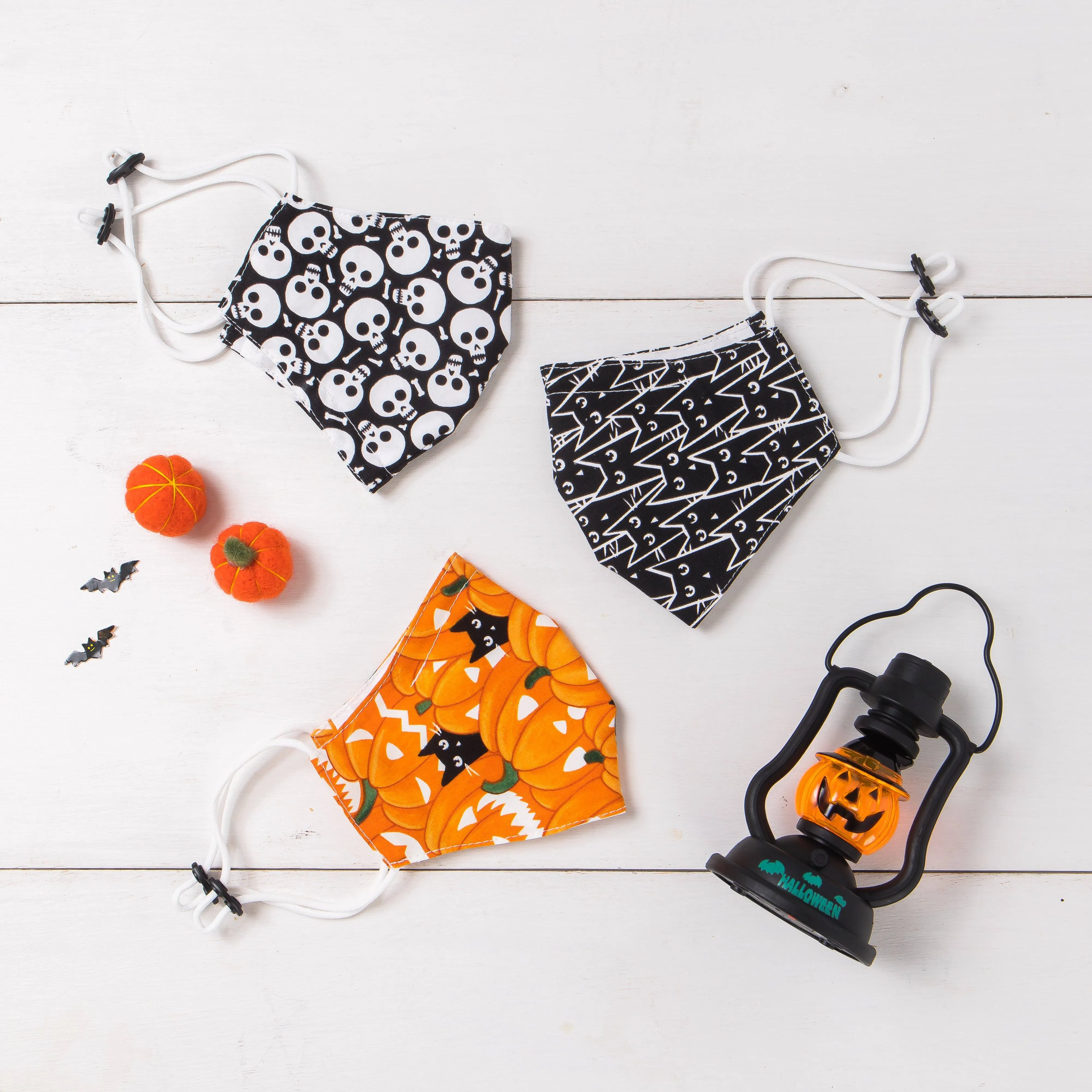 Halloween Reusable Cloth Mask [Set of 3]