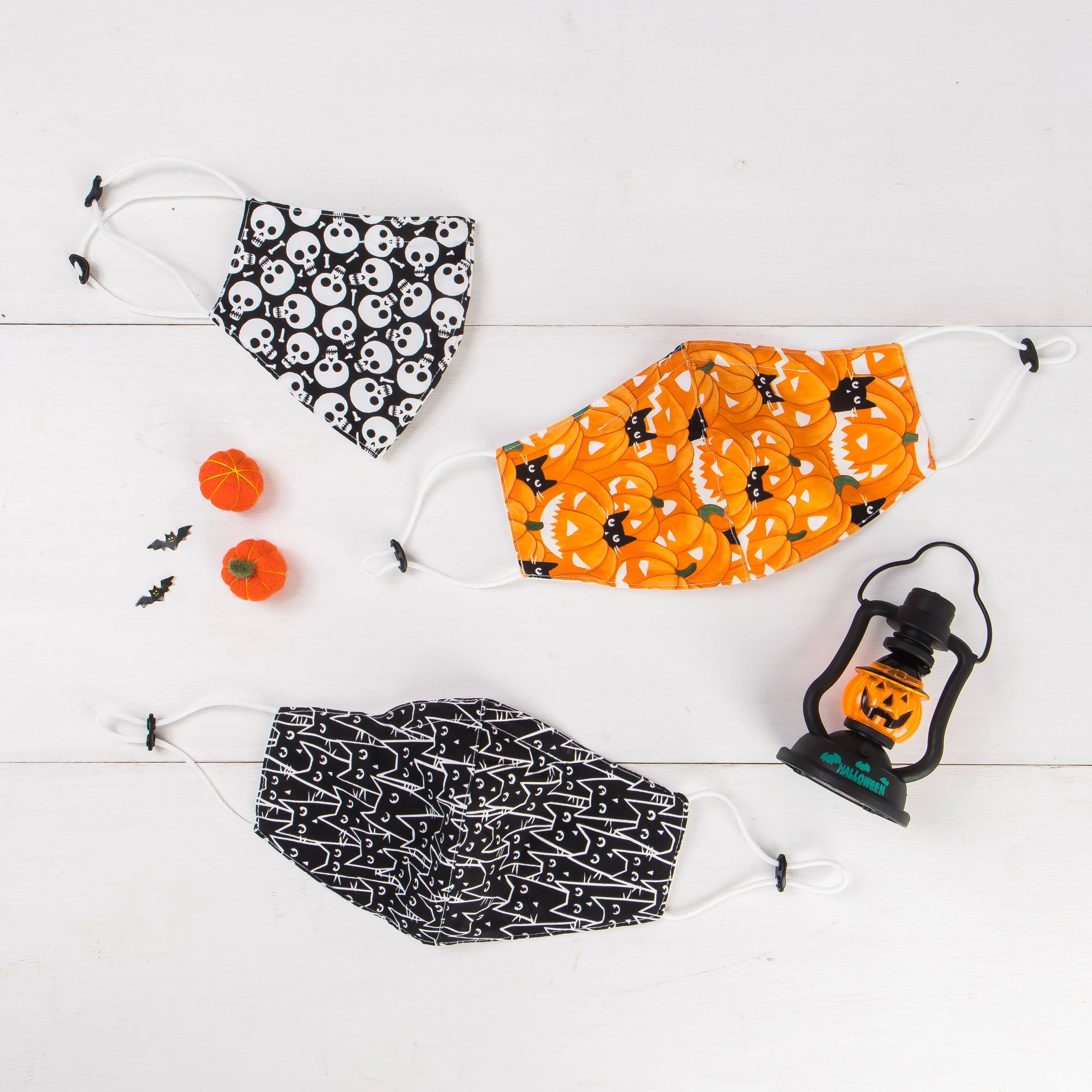 Halloween Reusable Cloth Mask [Set of 3]