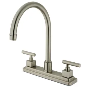 Kingston Brass KS8798CQLLS Claremont Centerset Kitchen Faucet, Brushed Nickel