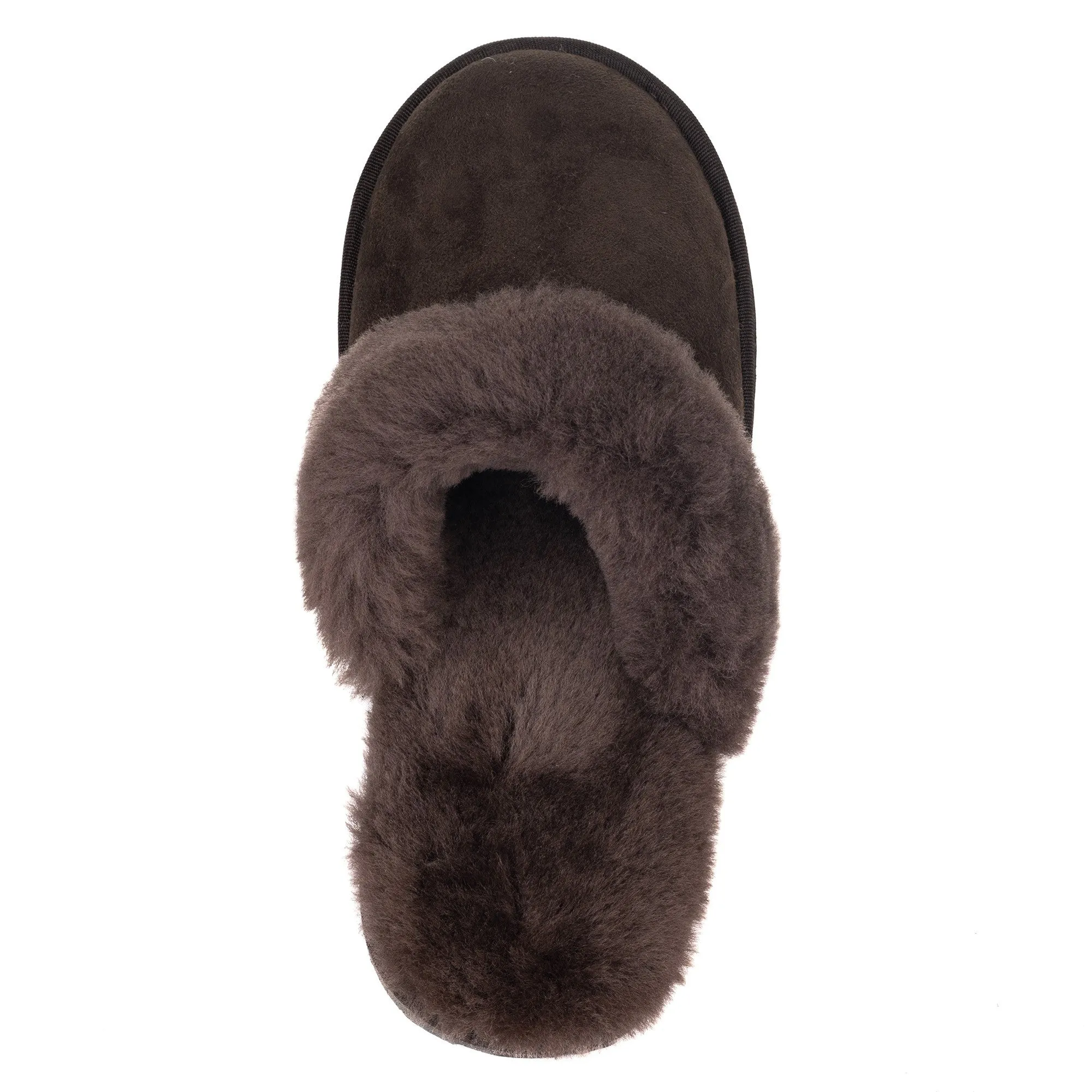 Le Chameau Mule Maison Slipper - Marron Fonce