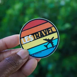 LGBTQ  Travel Vinyl Sticker | Pride Accessories | Lesbian, Gay, Bisexual Merch | Car, Bottle, Laptop Sticker