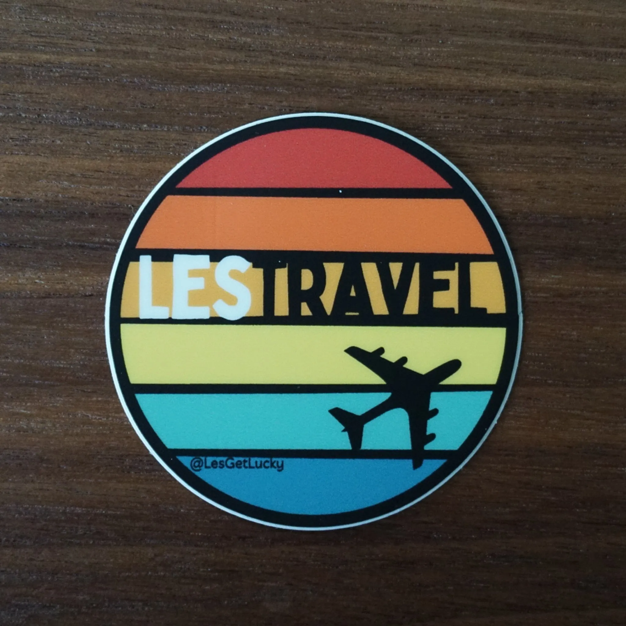 LGBTQ  Travel Vinyl Sticker | Pride Accessories | Lesbian, Gay, Bisexual Merch | Car, Bottle, Laptop Sticker