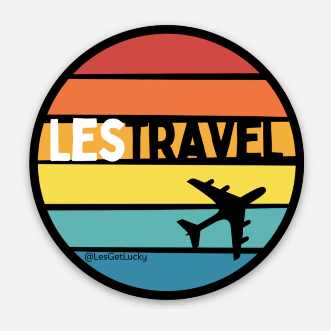 LGBTQ  Travel Vinyl Sticker | Pride Accessories | Lesbian, Gay, Bisexual Merch | Car, Bottle, Laptop Sticker