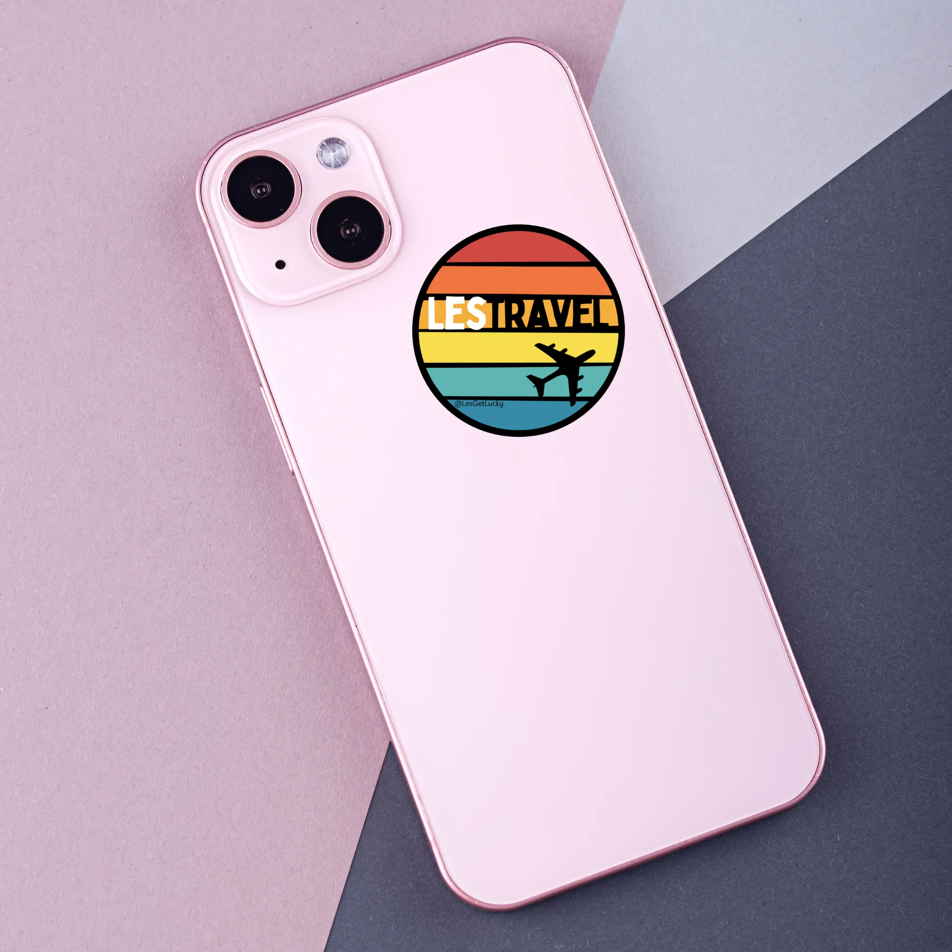 LGBTQ  Travel Vinyl Sticker | Pride Accessories | Lesbian, Gay, Bisexual Merch | Car, Bottle, Laptop Sticker