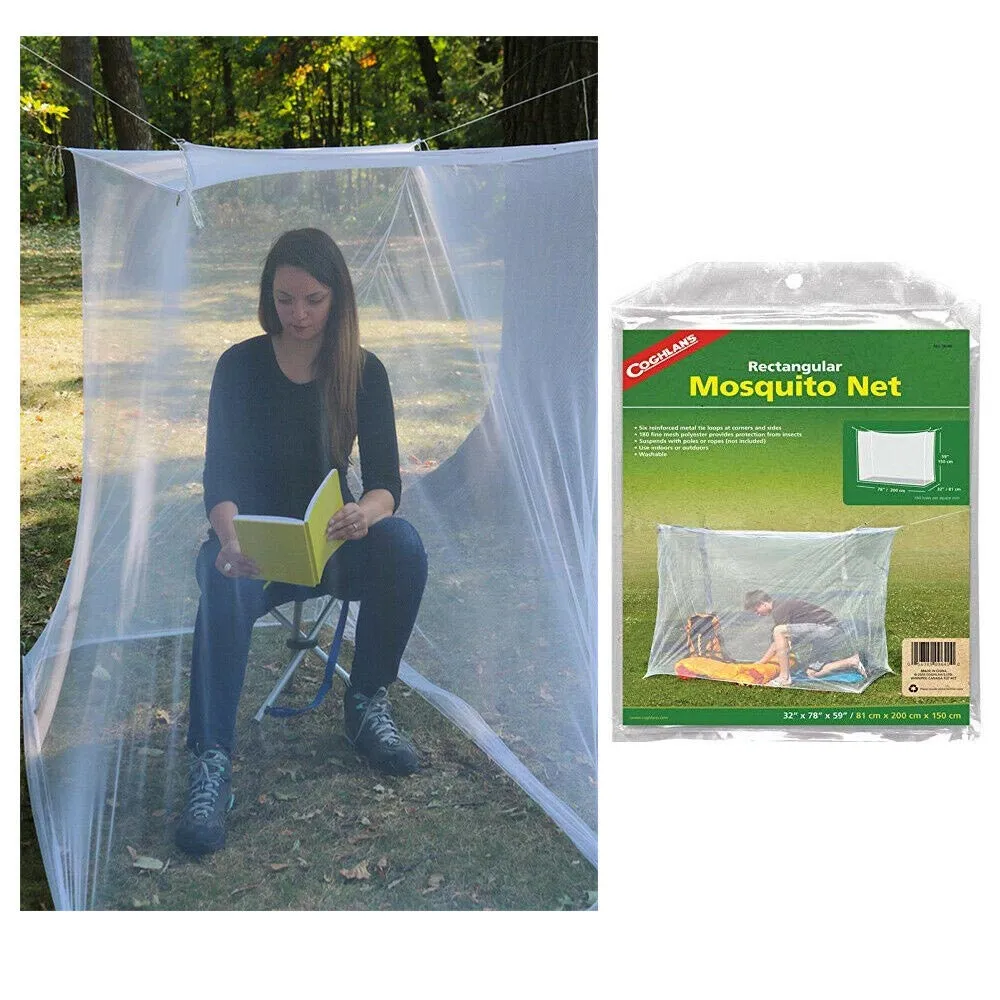 Mosquito Insect Outdoor Tent White Camping Survival Net Hiking Fishing Hunting