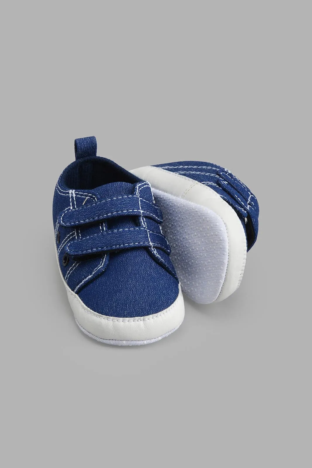 Navy Pram Shoe