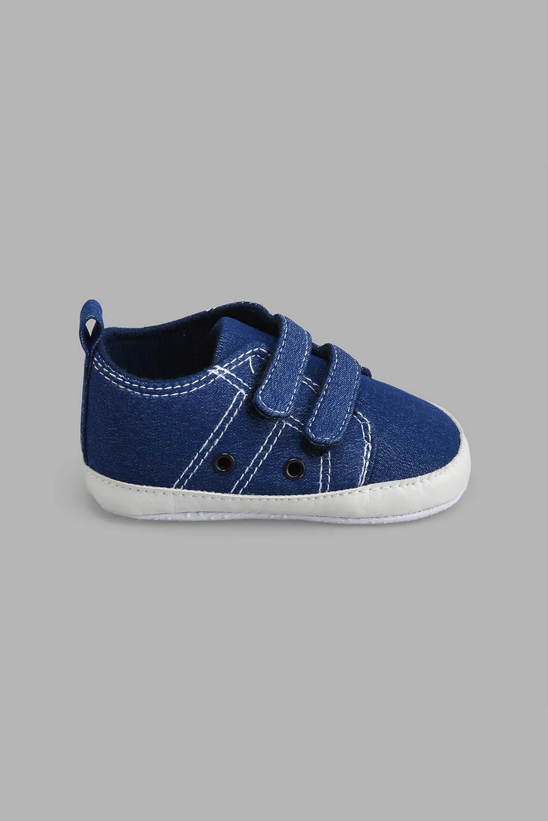 Navy Pram Shoe