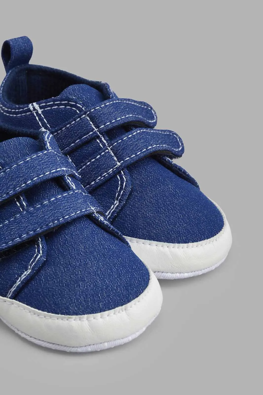 Navy Pram Shoe