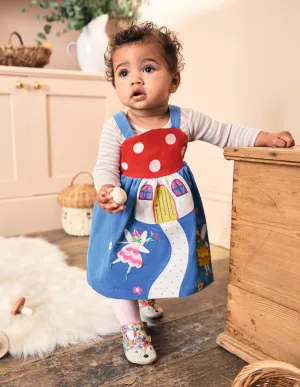 Novelty Cord Pinnie-Bright Bluebell Toadstool