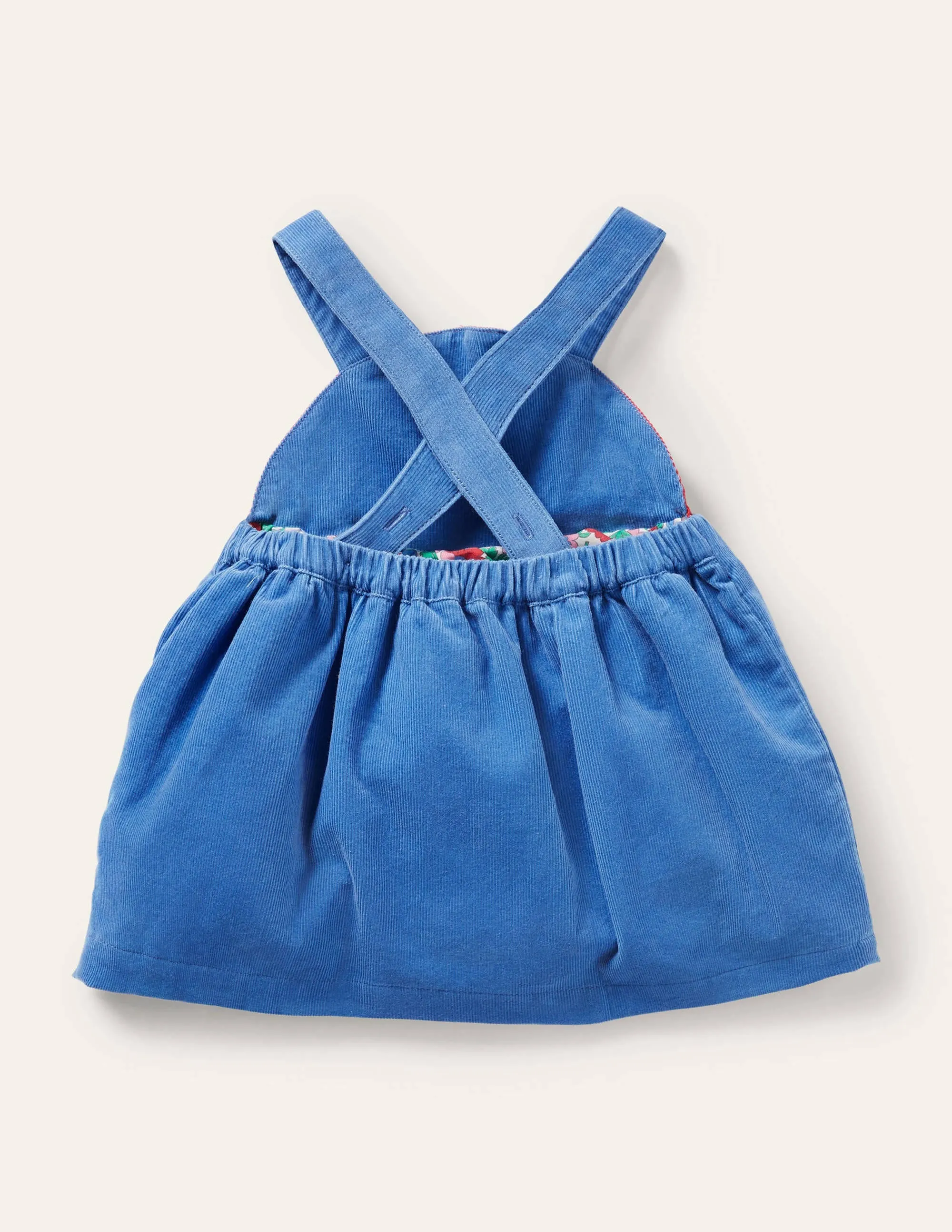Novelty Cord Pinnie-Bright Bluebell Toadstool