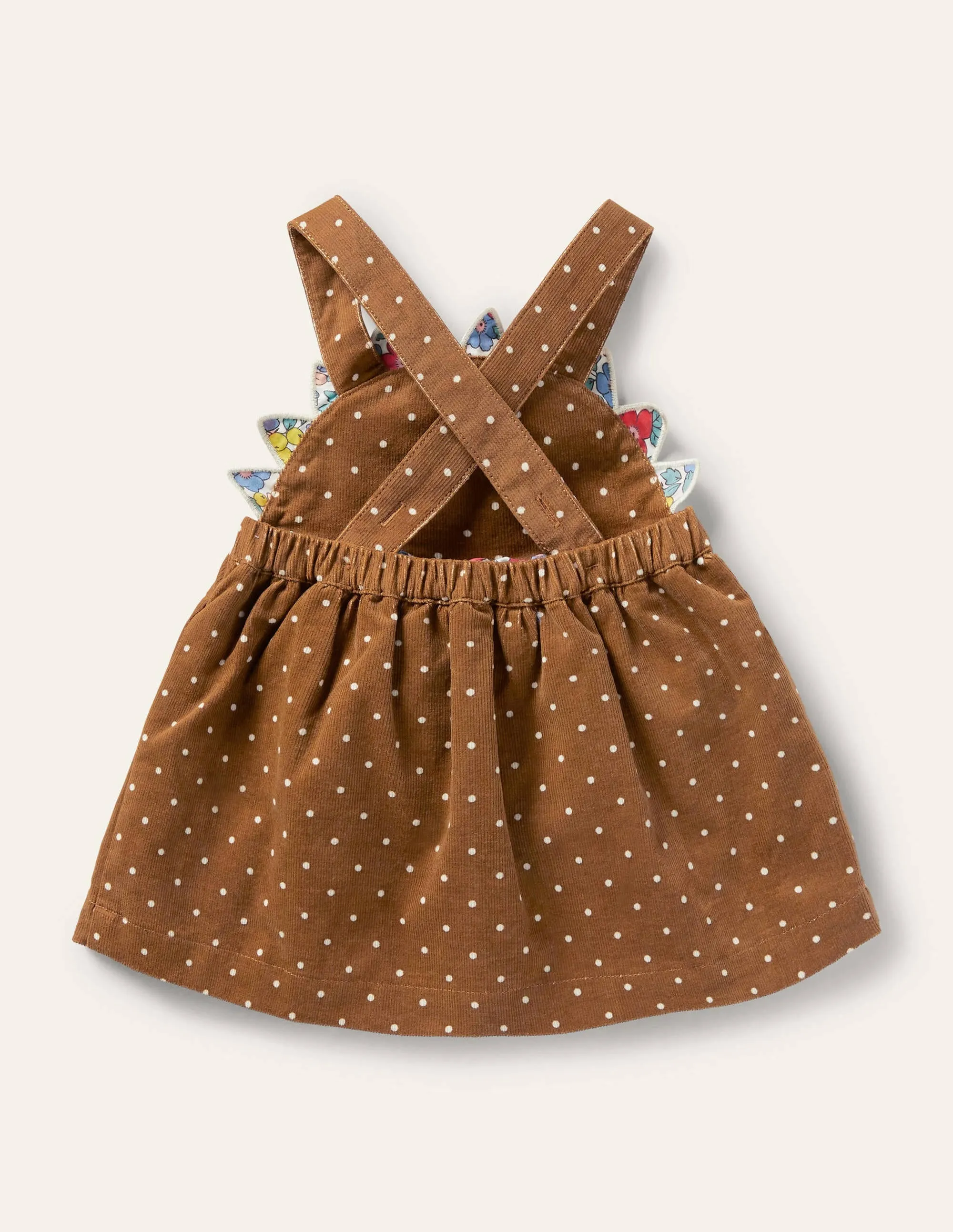Novelty Cord Pinnie-Butterscotch Brown Hedgehog