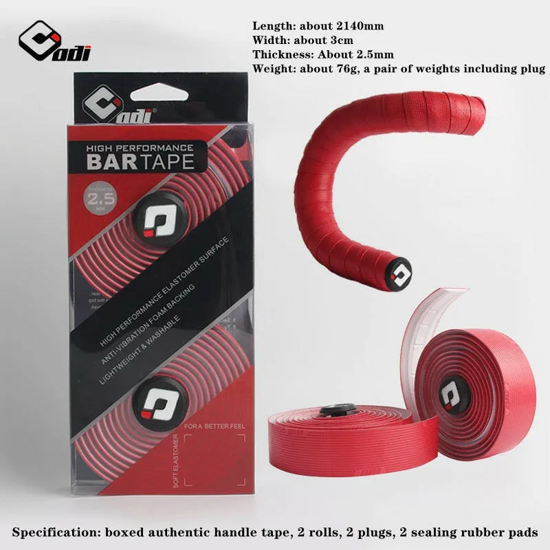 ODI Bike Handlebar Tape Professional Road Bike Wrap Non-slip Comfortable Cycling Balance Bike Bar Cover Fixed Gear Bicycle Parts