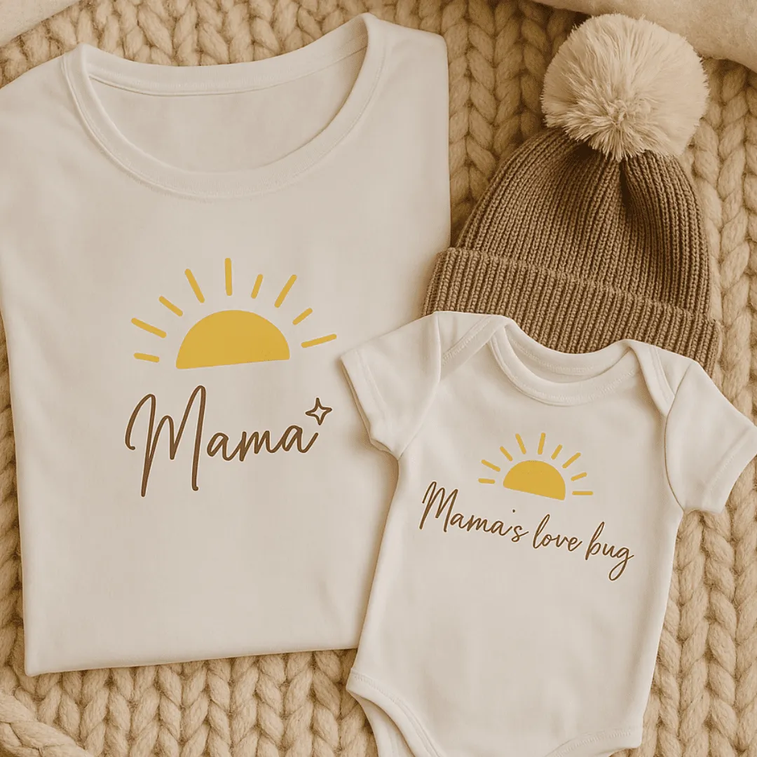 Organic Cotton Mama's Love Bug Romper