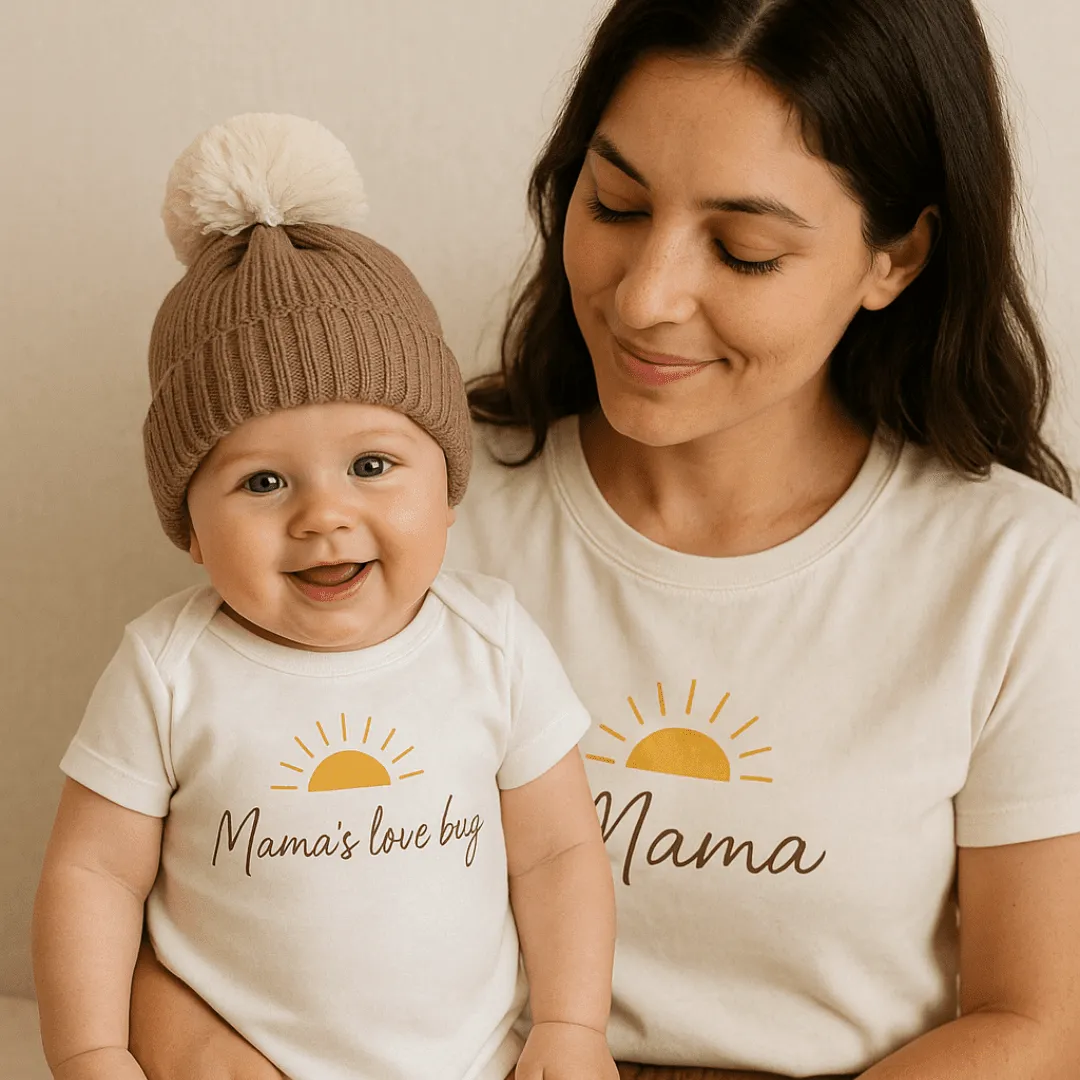 Organic Cotton Mama's Love Bug Romper