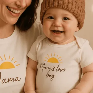 Organic Cotton Mama's Love Bug Romper
