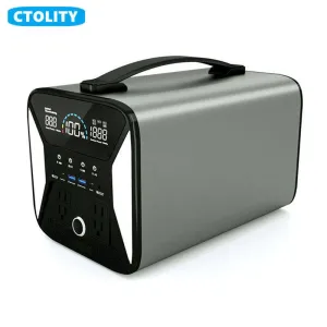Portable Power Station High Capacity Fanless Noise Free Solar Generator Energy Supply Battery Charger