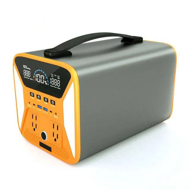 Portable Power Station High Capacity Fanless Noise Free Solar Generator Energy Supply Battery Charger