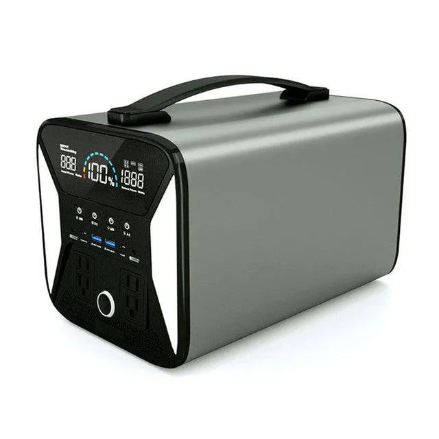 Portable Power Station High Capacity Fanless Noise Free Solar Generator Energy Supply Battery Charger