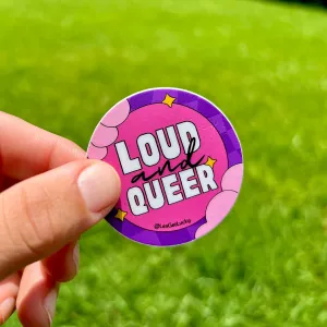 Queer Pride Vinyl Sticker | LGBTQ  Accessories | Lesbian, Gay, Bisexual Merch | Car, Bottle, Laptop Sticker