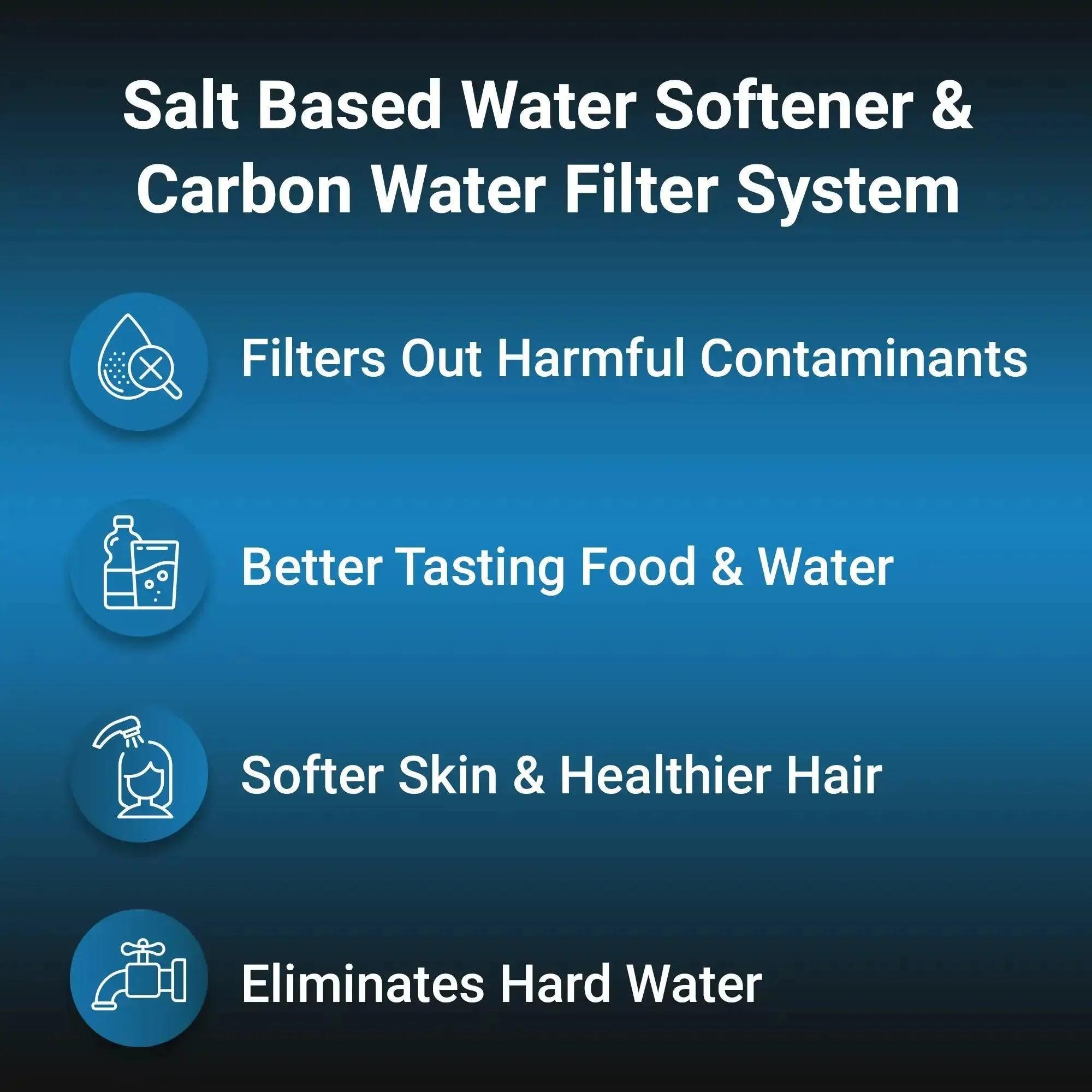 RKIN - Salt Based Water Softener and Whole House Carbon Filter System