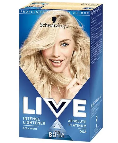 Schwarzkopf Live Color Intense Permanent Colour , 00A Absolute Platinum
