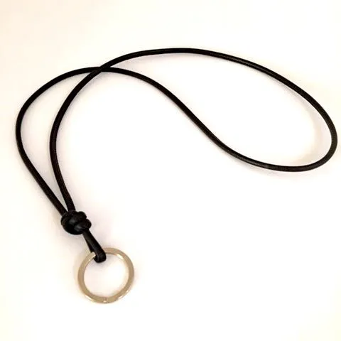 Soft Lamb Nappa Leather Lanyard With Speciality Clip