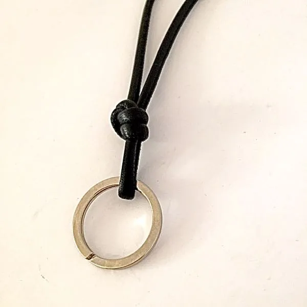 Soft Lamb Nappa Leather Lanyard With Speciality Clip