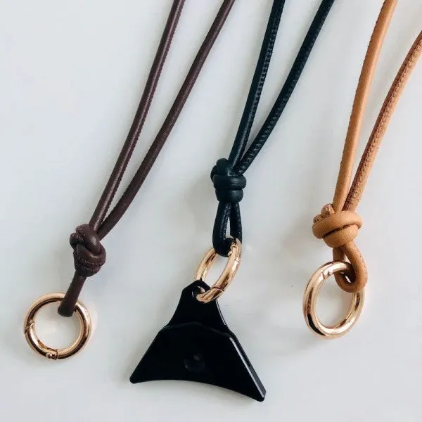 Soft Lamb Nappa Leather Lanyard With Speciality Clip