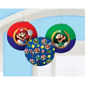 Super Mario Brothers Paper Lanterns 3pk